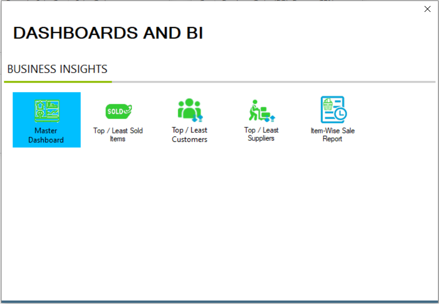 Master Dashboard