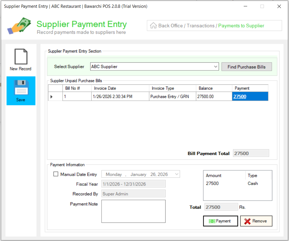 Supplier Payments 2